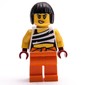 Crook, White Vest, Orange Legs, Black Hair