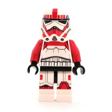Imperial Shock Trooper, Red Markings, Black Eyes (fig-004189)