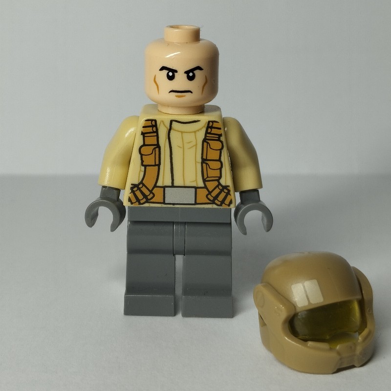 LEGO Set fig-004200 Resistance Soldier, Dark Tan Helmet, Tan Shirt ...