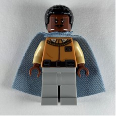 Lando Calrissian, Sand Blue Cape, Light Bluish Gray Legs (fig-004248)