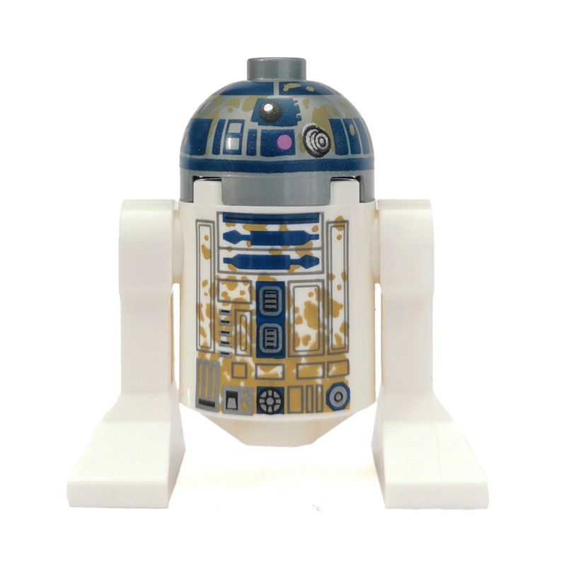 LEGO Set fig-004306 R2-D2, Flat Silver Dome, Dirt Stains (2018 Star ...