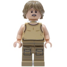 Luke Skywalker, Dagobah Outfit, Tan Tank Top with Neck Bracket (fig-004307)