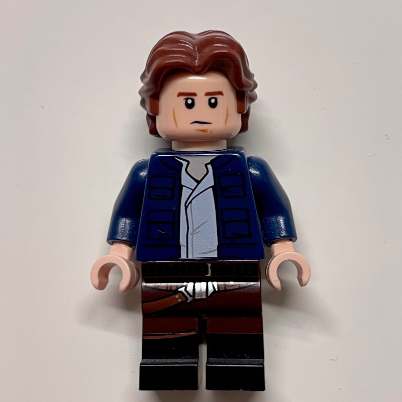 LEGO Set fig-004352 Han Solo, Dark Blue Jacket, Dark Brown and Black ...