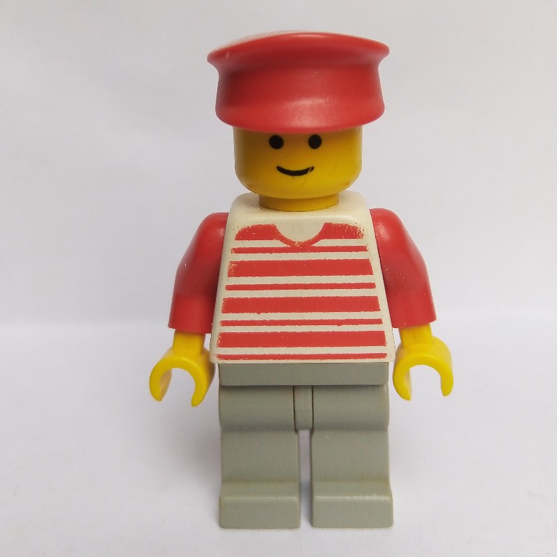 LEGO Man with Vertical Striped Top Minifigure