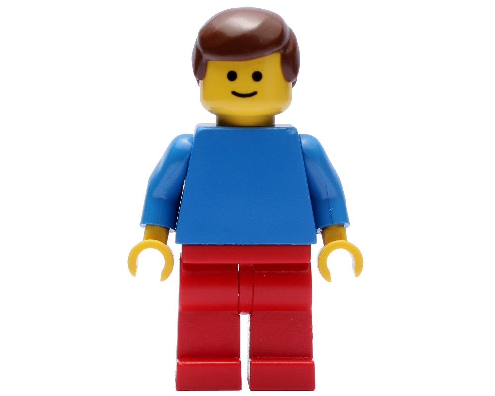 LEGO Set fig-004398 Man - blue Torso, Red Legs (1989 Universal Building ...