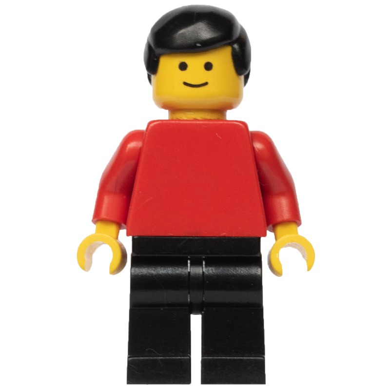 LEGO Set fig-004400 Man - Red Torso, Black Legs (1981 Universal ...