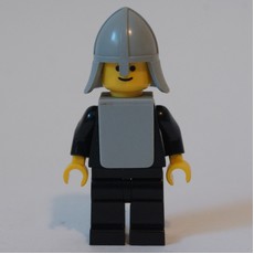 Knight (Yellow Castle) - Black (fig-004420)