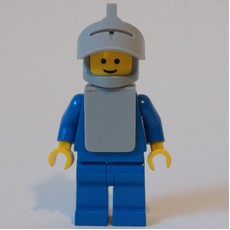 Knight (Yellow Castle) - Blue with Visor (fig-004427)
