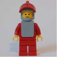 Knight (Yellow Castle) - Red with Visor (fig-004436)