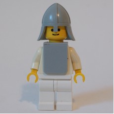 Knight (Yellow Castle) - White (fig-004438)
