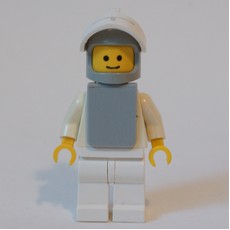 Knight (Yellow Castle) - White with Visor (fig-004441)