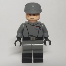 Imperial Officer / Lieutenant, Dark Bluish Gray Uniform, Dual Molded Legs (fig-004471)