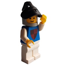 Knight (Quartered Shield) - White Legs, Black Visor (fig-004478)