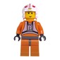 Luke Skywalker, Orange Rebel Pilot Outfit, Yellow Skin, Dark Bluish Gray Hips (3626c Head)