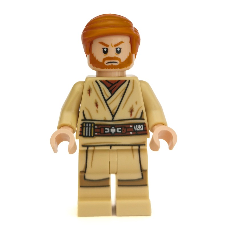 LEGO Set fig-004492 Obi-Wan Kenobi, Tan Legs, Short Combed Sideways ...