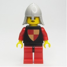 Knight (Quartered Shield) - Red Legs, Neck-Protector (fig-004497)