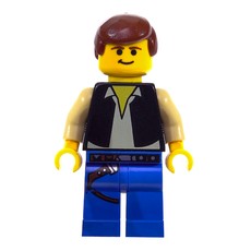 Han Solo, Black Vest, Yellow Skin, Blue Legs (3626c Head) (fig-004498)
