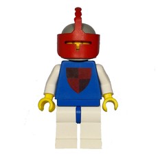 Knight (Quartered Shield) - White Legs, Red Visor (fig-004515)