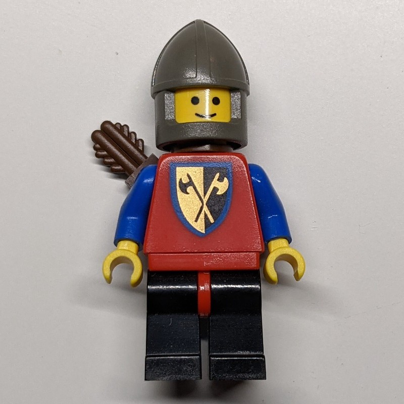 Lego Set Fig-004541 Archer (crusader Axe) - Black Legs (reissue 