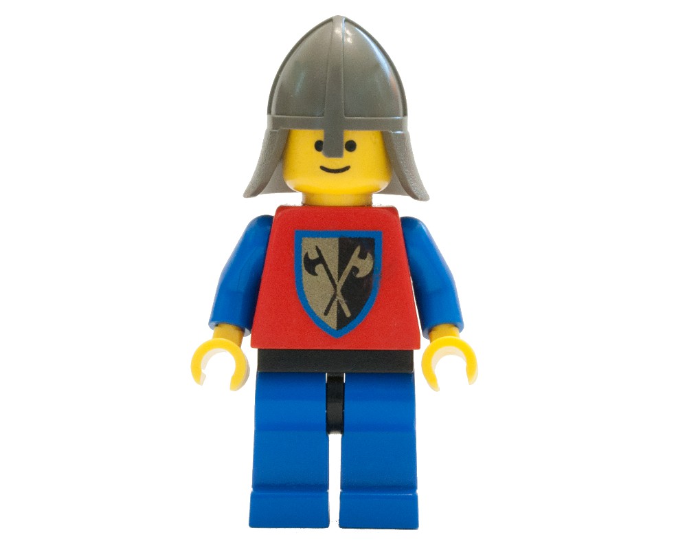 LEGO Set fig-004551 Knight (Crusader Axe) - Blue Legs, Neck-Protector ...