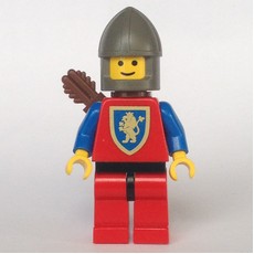 Archer (Crusader Lion) - Red Legs, Dark Gray Chin-Guard (fig-004566)