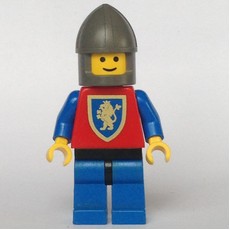Knight (Crusader Lion) - Blue Legs, Chin-Guard (fig-004567)