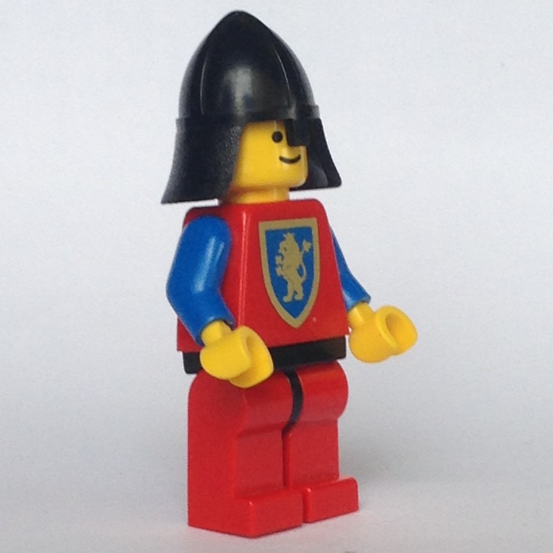 LEGO Set fig-004573 Knight (Crusader Lion) - Red Legs, Black Neck ...