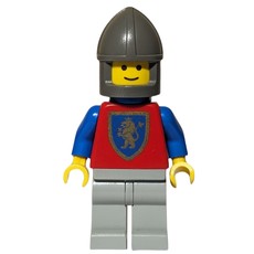 Knight (Crusader Lion) - Light Gray Legs, Plastic Cape (fig-004577)