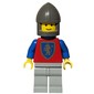 Knight (Crusader Lion) - Light Gray Legs, Plastic Cape