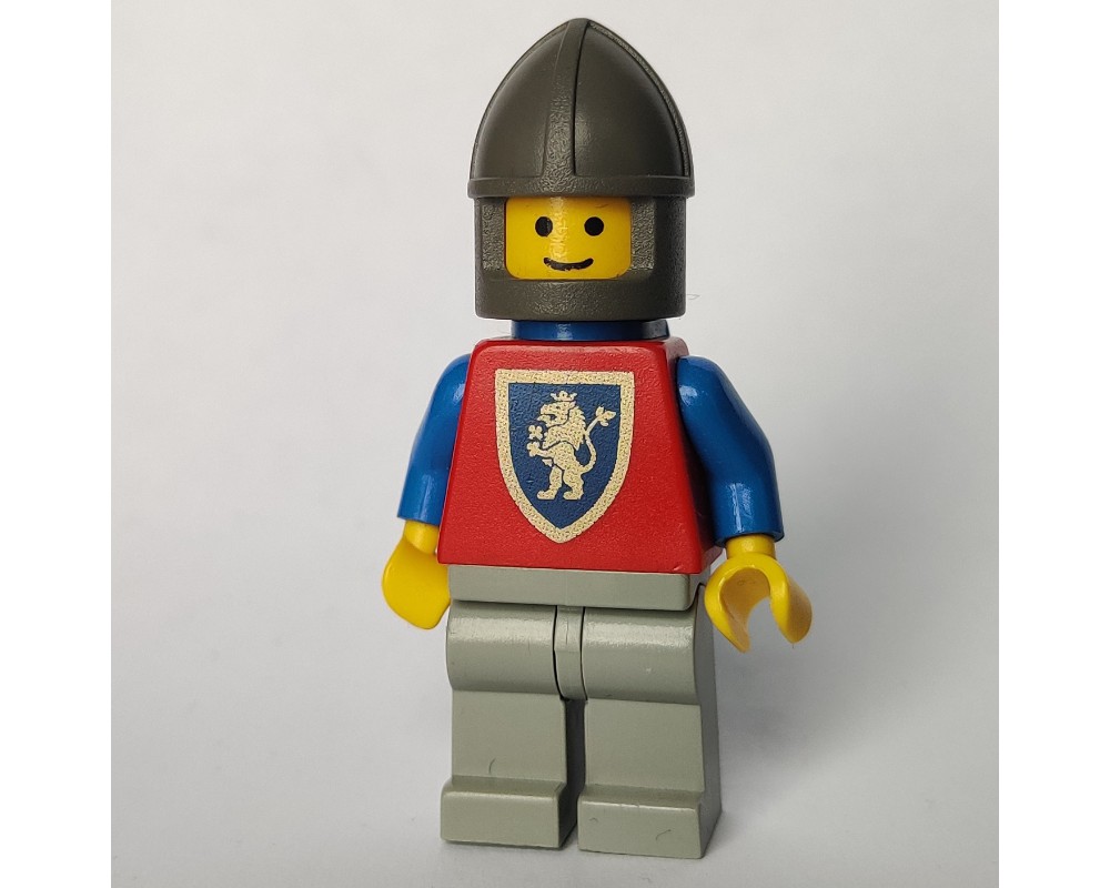 LEGO Set fig-004577 Knight (Crusader Lion) - Light Gray Legs, Plastic ...