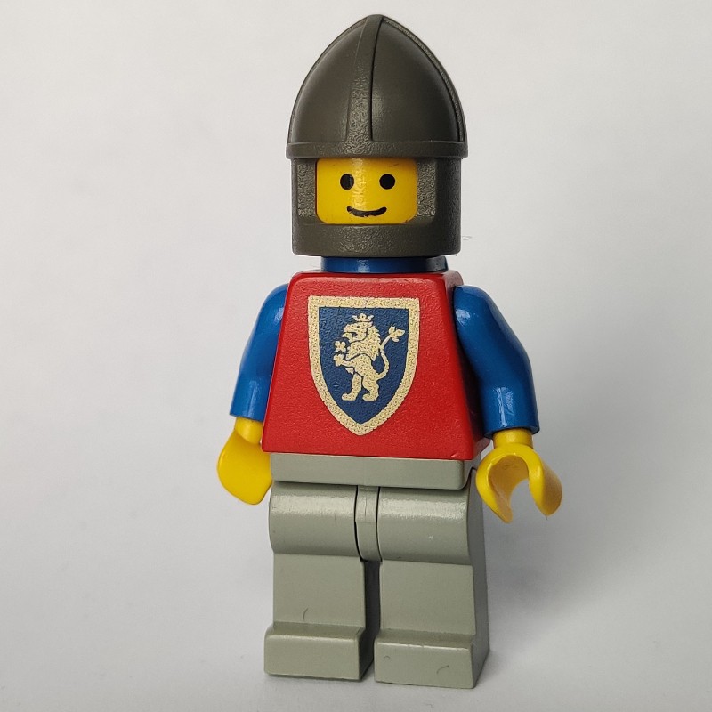 Lego Set Fig-004577 Knight (crusader Lion) - Light Gray Legs, Plastic 