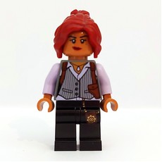 Barbara Gordon in Pinstripe Vest and Holster (fig-004654)