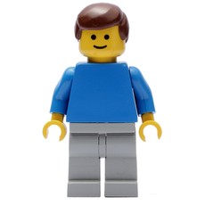 Man - Blue Torso, Light Grey Legs (fig-004691)