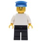 Man - White Torso, Black Legs, Blue Cap