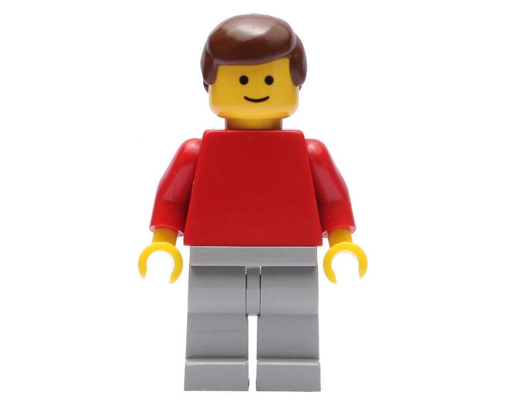 LEGO Set fig-004698 Man - Red Torso, Light Grey Legs (1983 Universal ...