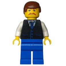 Man, Black Jacket, White Arms. Blue Legs (fig-004753)