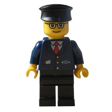 Conductor - Dark Blue Jacket, Black Legs, Black Hat (fig-004755)