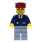 Conductor - Dark Blue Jacket, Sand Blue Legs, Dark Red Hat