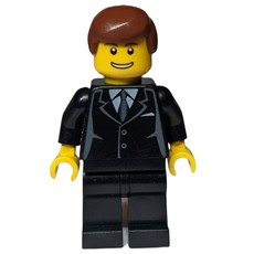 Man - Black Suit, Grin (fig-004778)