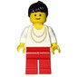 Woman - White Torso, Yellow Necklace, Red Legs