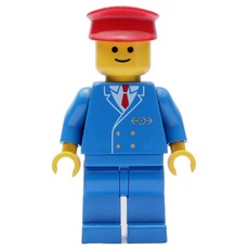 Conductor - Blue Jacket, Blue Legs, Red Hat (fig-004796)