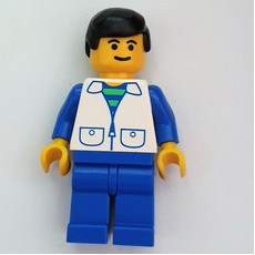 Man - White Jacket, Blue Arms, Blue Legs (fig-004800)