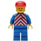 Train Worker - Red/White Shirt, Blue Legs, Red Cap