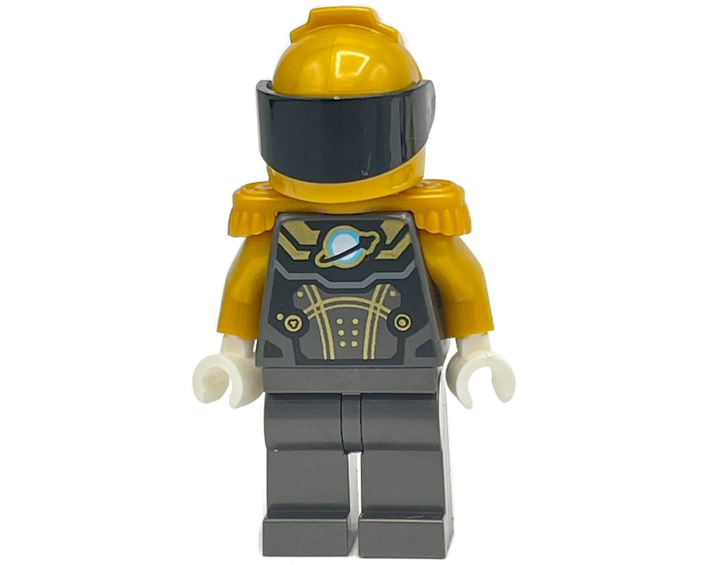 LEGO Set fig-004832 Astronaut, Pearl Titanium Spacesuit, Pearl Gold ...