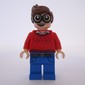 Dick Grayson with Red Sweater with Dark Red Robins Pattern