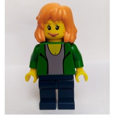 Mary Jane with Green Jacket and Light Violet Shirt (fig-004923)