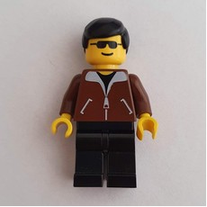 Man - Brown Jacket, Dark Grey Legs (fig-004956)