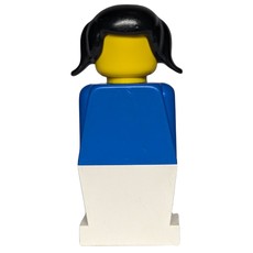 LEGOLAND Female Blue Torso, White Legs (fig-004967)