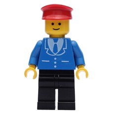 Man - Blue Jacket, Black Legs, Red Hat (fig-004970)