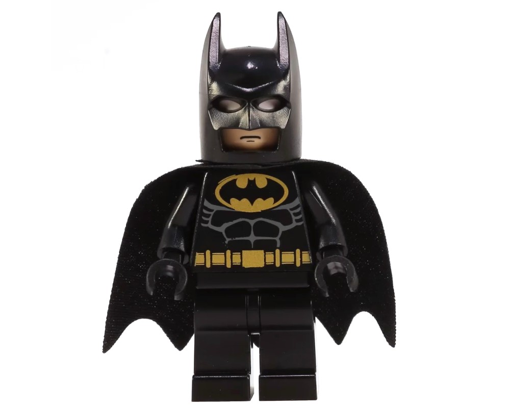 Lego Set Fig-004980 Batman, Black Suit, Black Cape And Cowl, Gold 